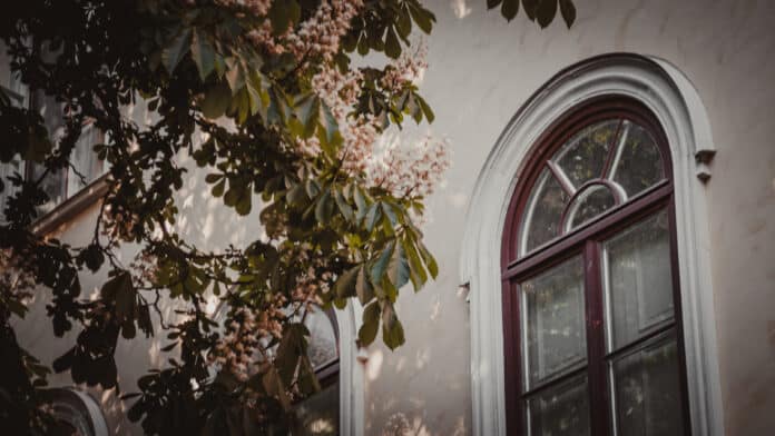 This is a picture of a window in Old Town, Stockholm.