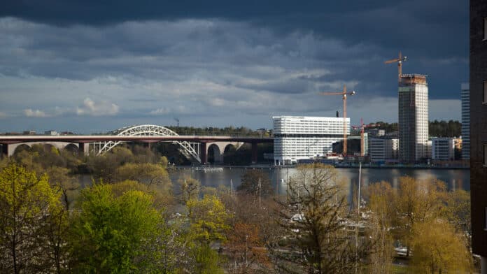 A view of Stockholm in autumn.