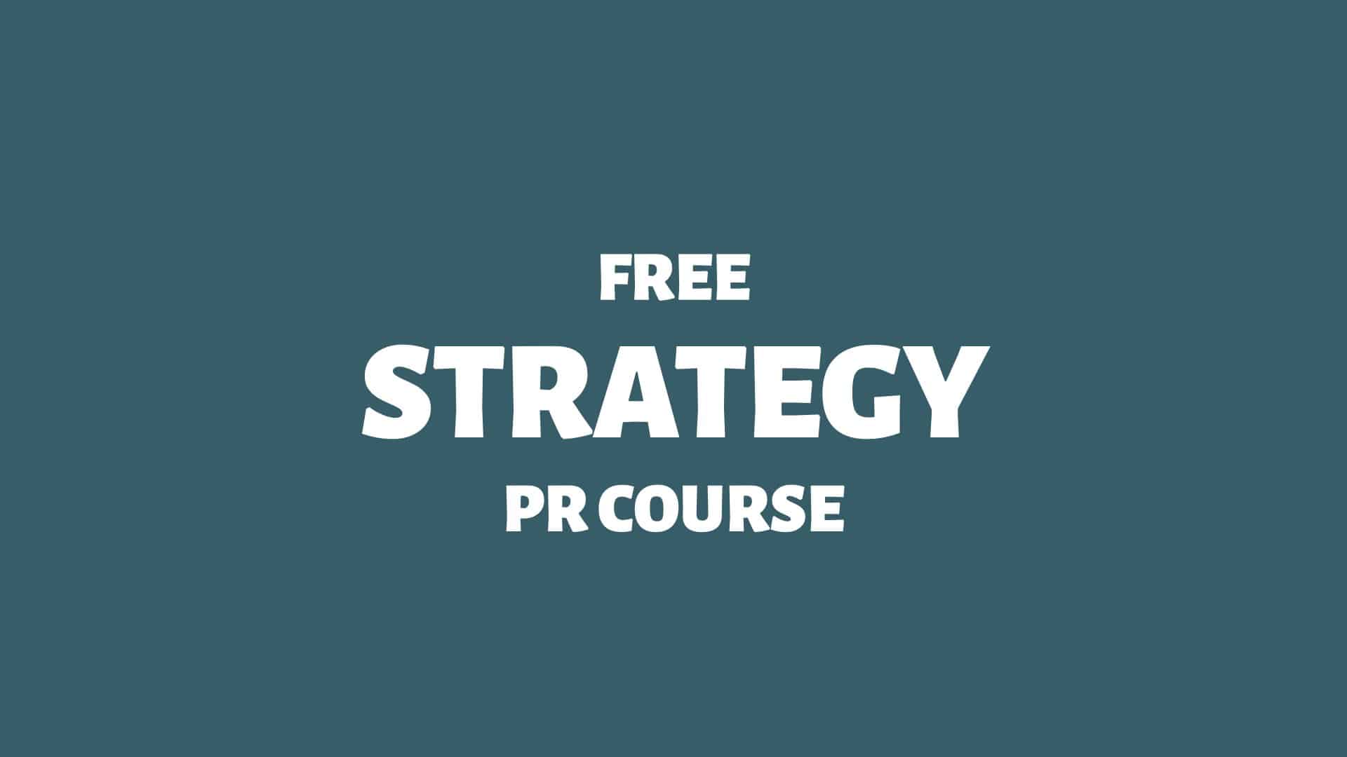 Free Introduction PR Course - Doctor Spin - Public Relations Blog