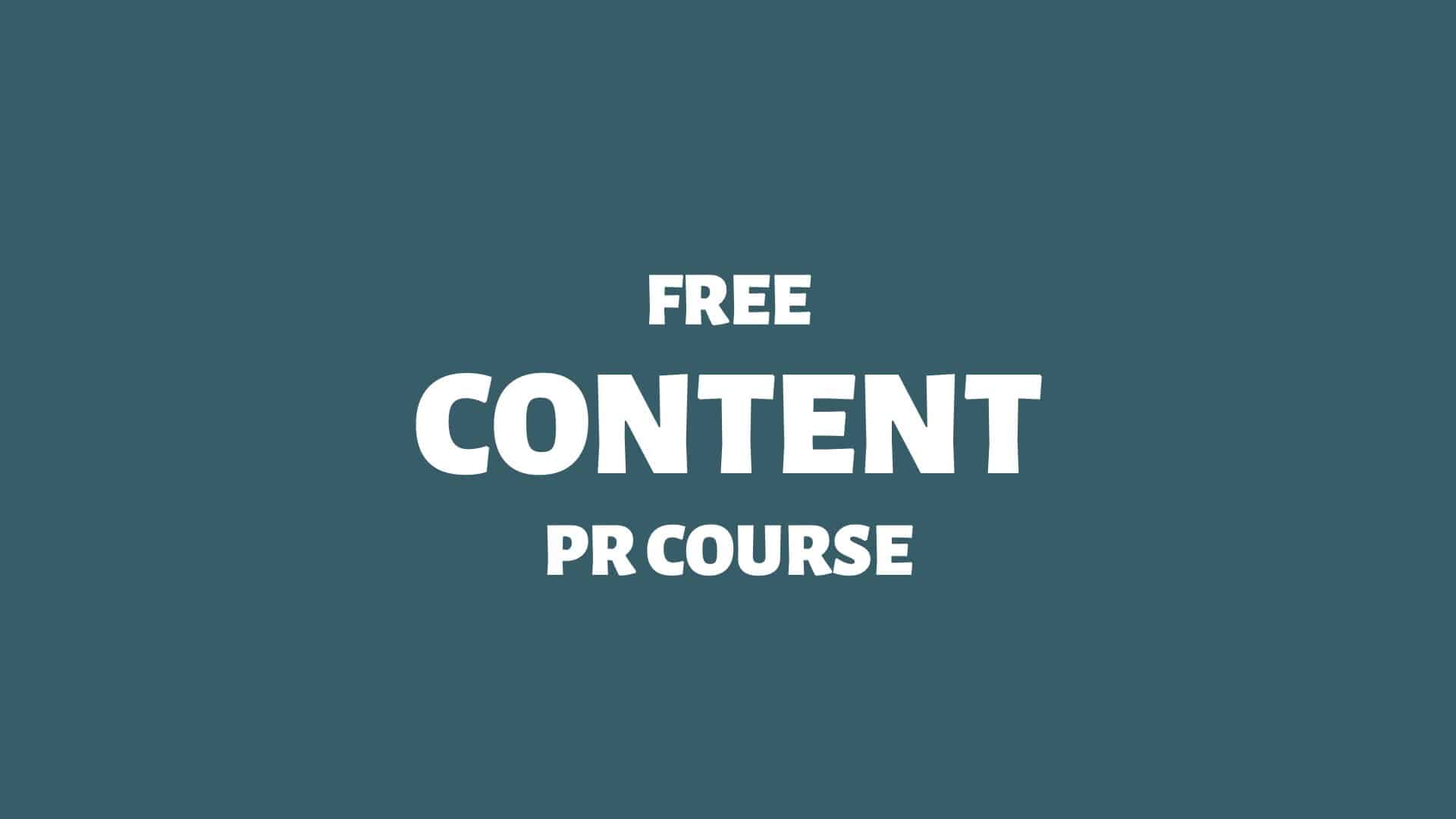 Free Introduction PR Course - Doctor Spin - Public Relations Blog