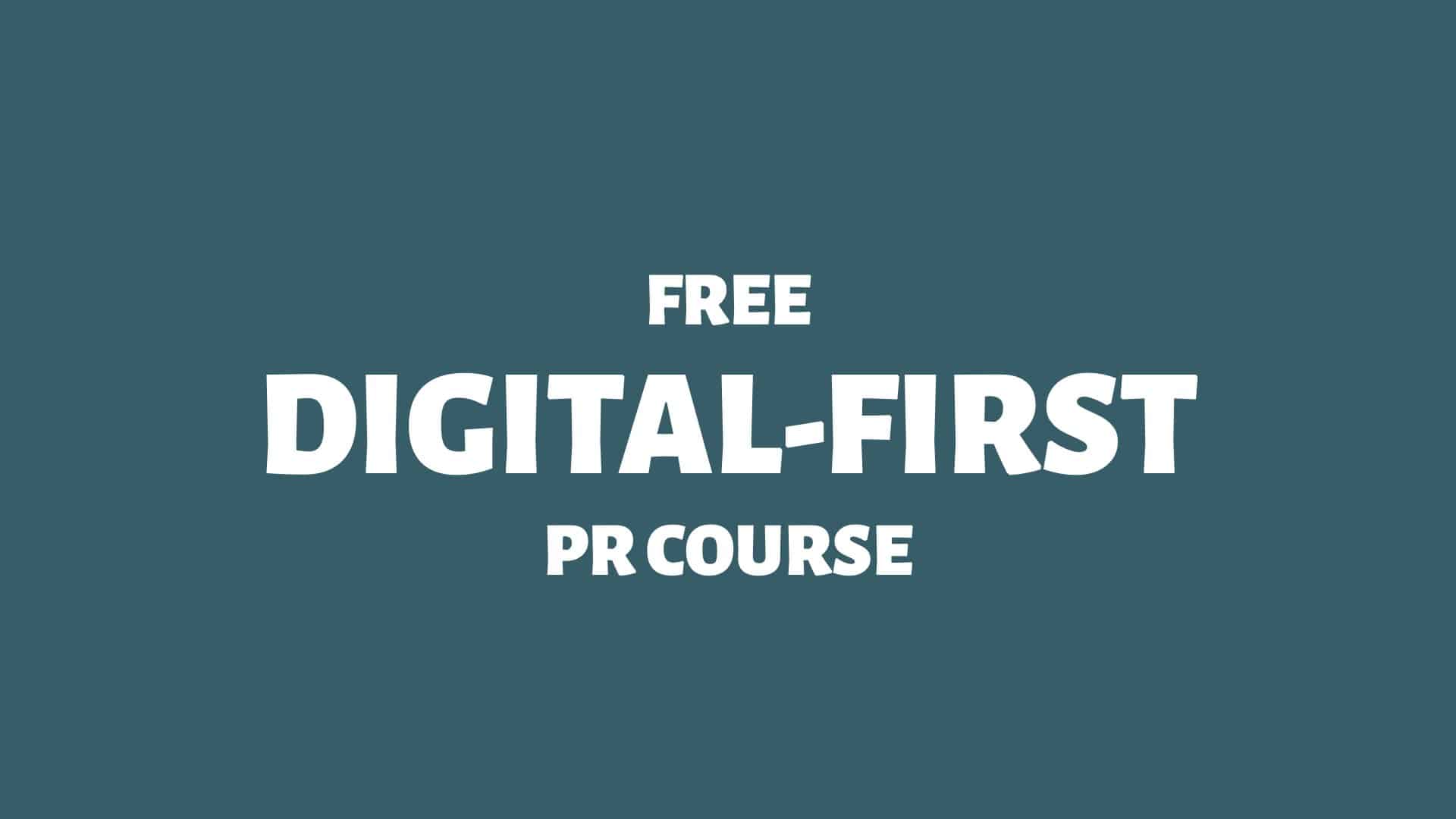 Free Introduction PR Course - Doctor Spin - Public Relations Blog